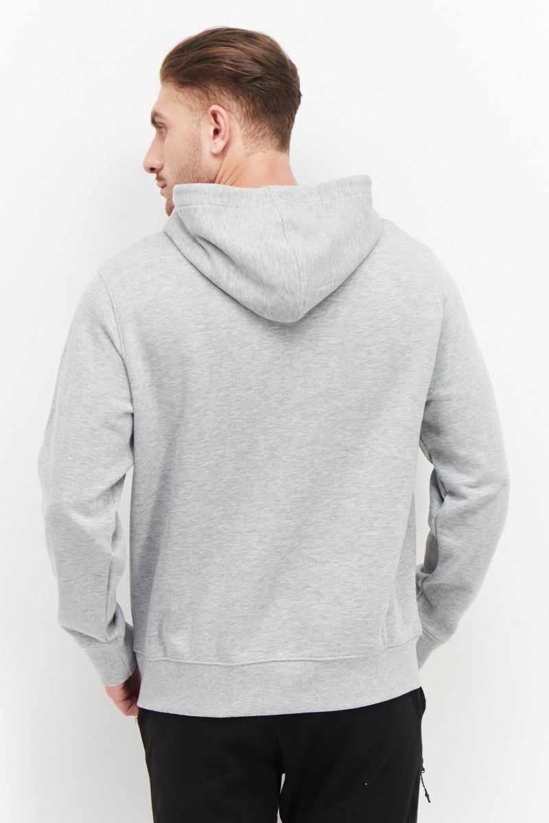 NETFLIX Men Sportswear Fit Hooded Neck Long Sleeves Running Sweatshirt, Grey - Image 2