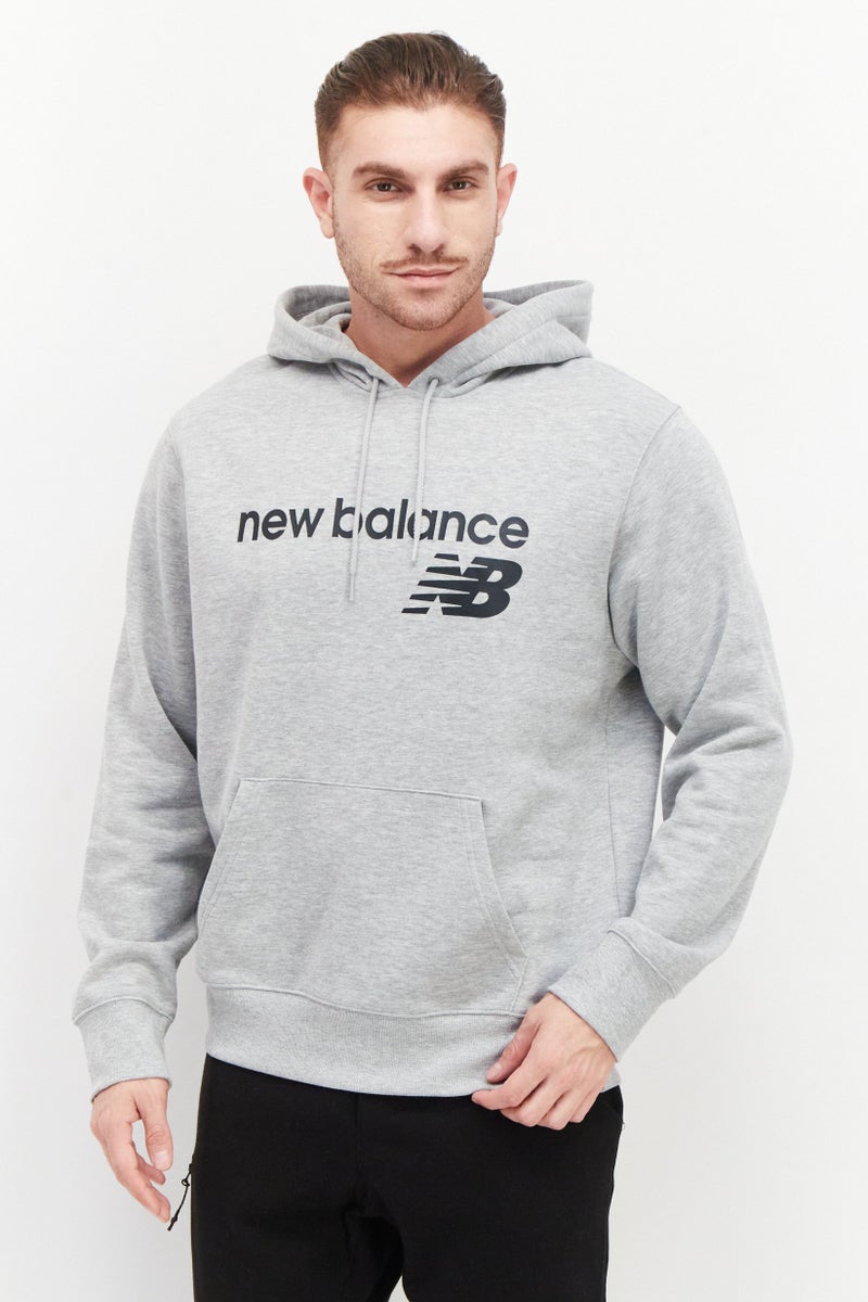 NETFLIX Men Sportswear Fit Hooded Neck Long Sleeves Running Sweatshirt, Grey - Image 1