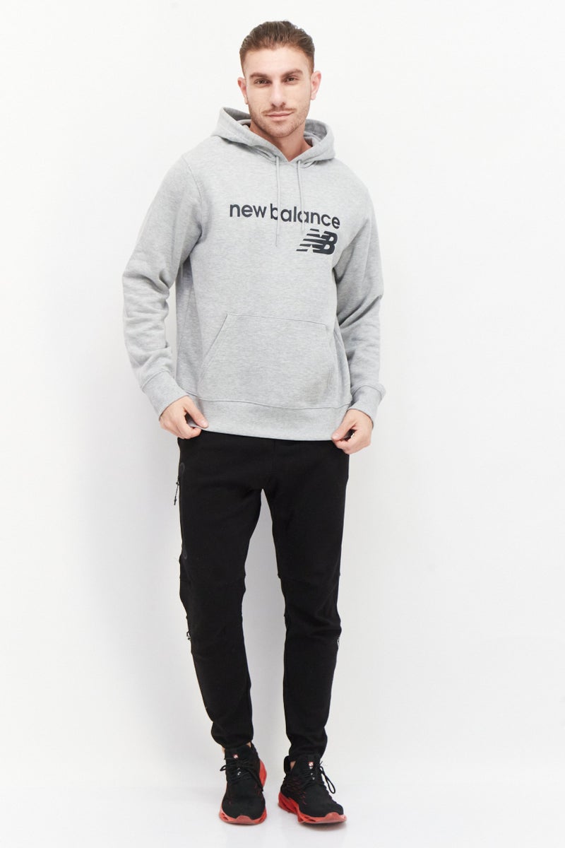 NETFLIX Men Sportswear Fit Hooded Neck Long Sleeves Running Sweatshirt, Grey - Image 4