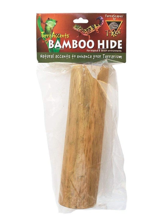 T-Rex Reptile Terrarium Décor - Terra Accents Bamboo Hide - Image 1