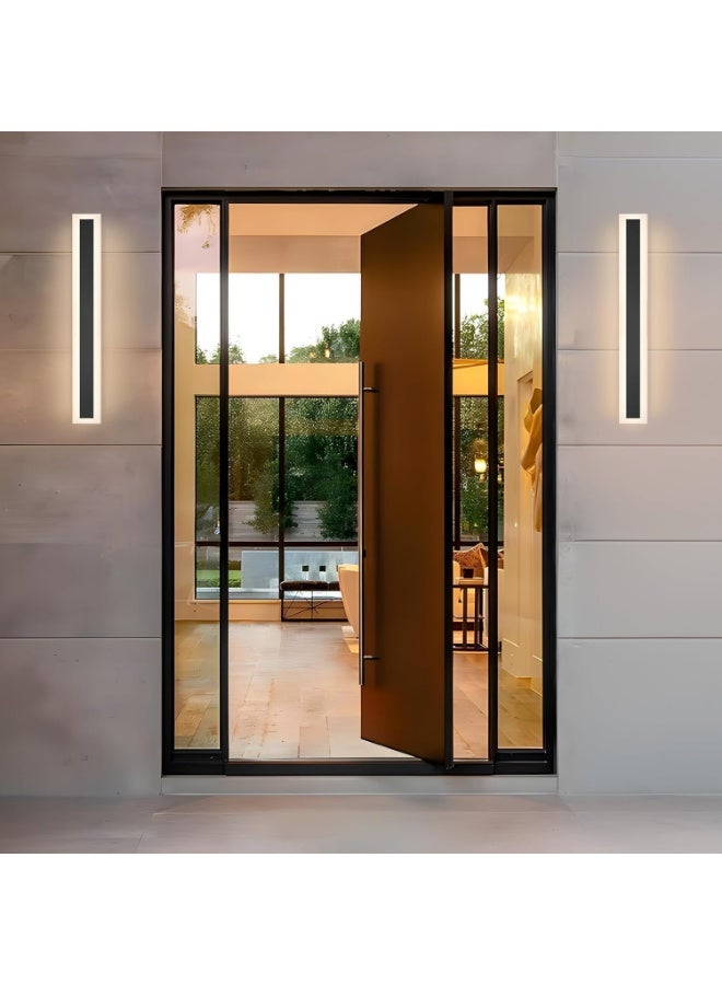 PRIME SOLE Modern Outdoor LED Wall Light Vertical Design Waterproof Wall Lamp for Exterior Lighting Garden Porch Patio Entryway Energy Efficient Sleek Minimalist Fixture Contemporary Home Lighting - Image 3