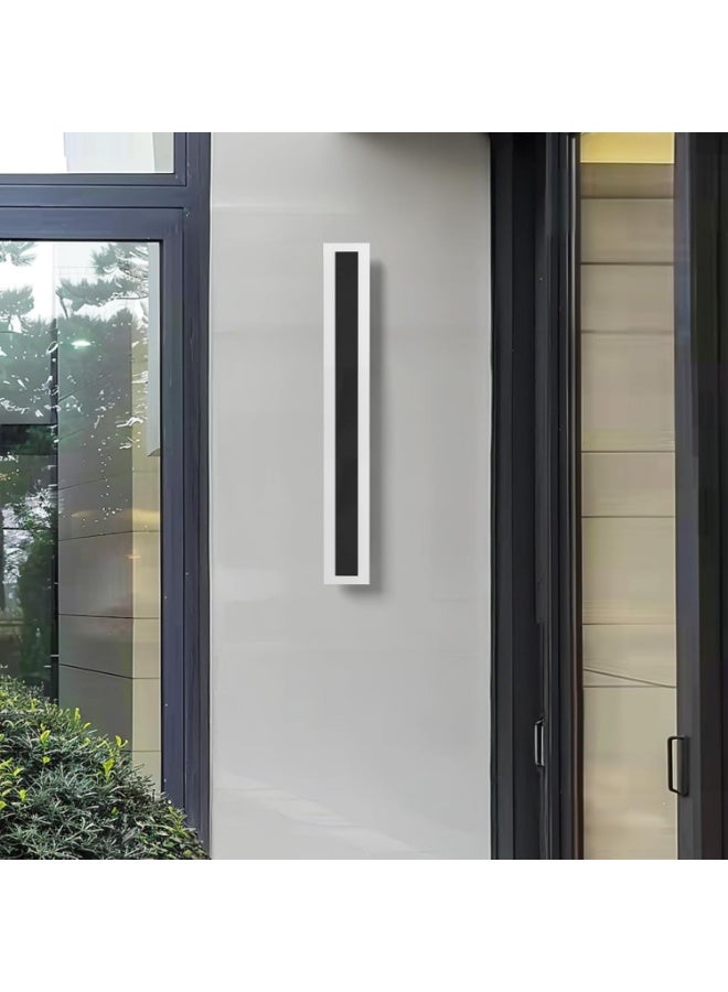 PRIME SOLE Modern Outdoor LED Wall Light Vertical Design Waterproof Wall Lamp for Exterior Lighting Garden Porch Patio Entryway Energy Efficient Sleek Minimalist Fixture Contemporary Home Lighting - Image 2