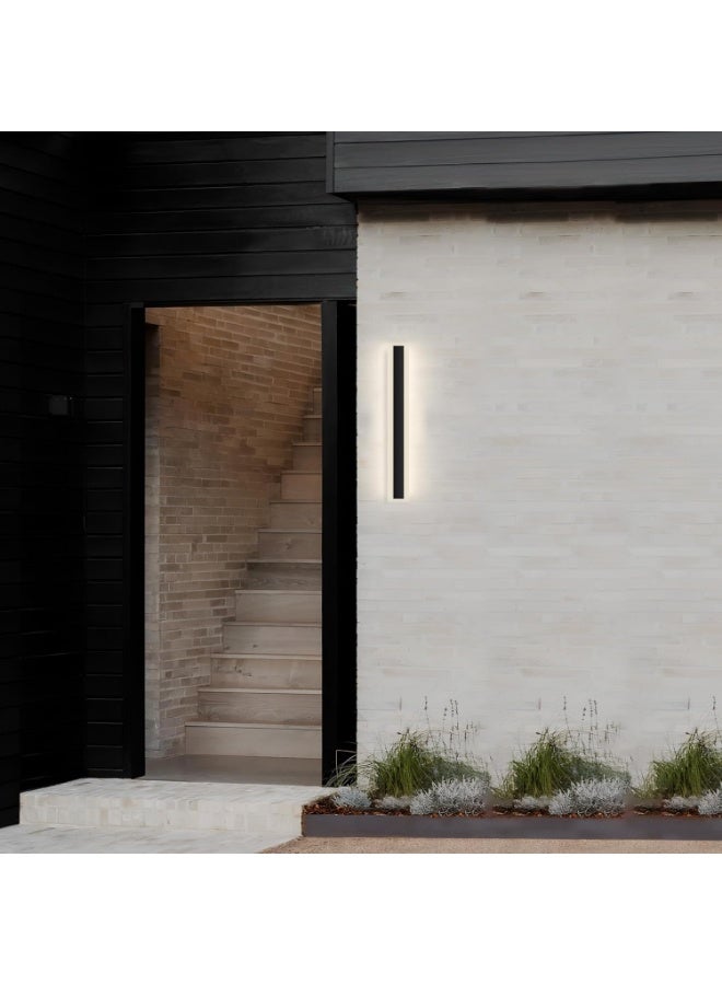 PRIME SOLE Modern Outdoor LED Wall Light Vertical Design Waterproof Wall Lamp for Exterior Lighting Garden Porch Patio Entryway Energy Efficient Sleek Minimalist Fixture Contemporary Home Lighting - Image 4