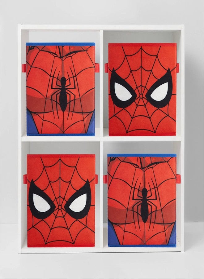 Idea Nuova Marvel Spiderman Collapsible Storage Cubes, Set of 2, 10"x10",Spiderman/Red - Image 5
