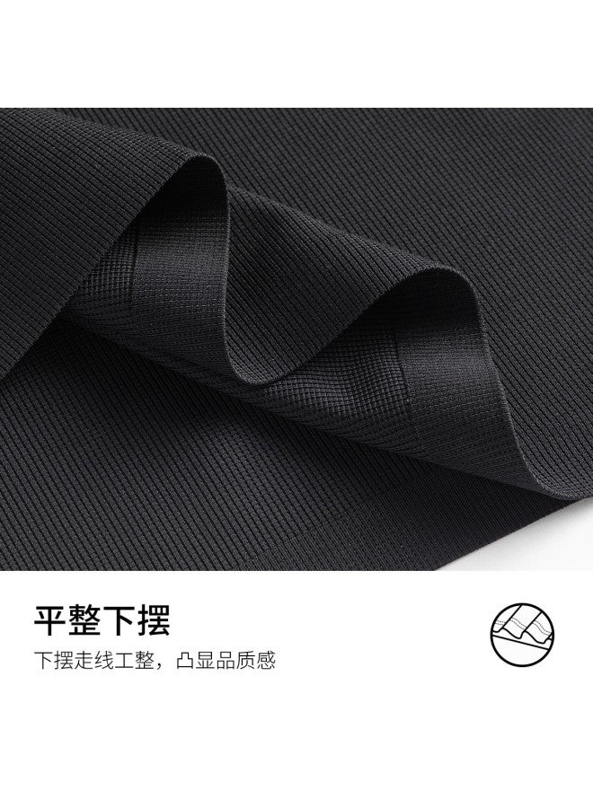 Fomoce Summer Thin Fashion Casual Men's Turn-down Collar Business Short Sleeve Polo Shirt - Image 5