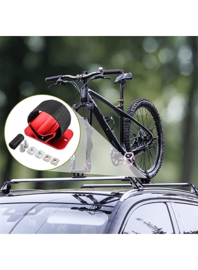 Generic Rack Mount Car Carrier Holder Installation for Road Mountain Bike Safe Transportation, Red - Image 4