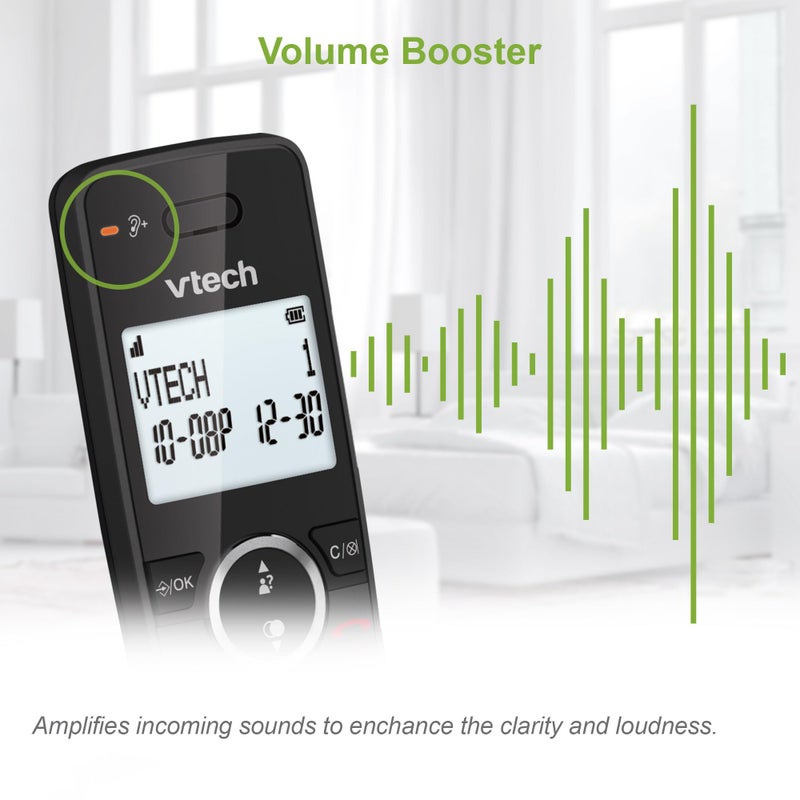 VTech ES2002 DECT Cordless Phone with Nuisance Call Blocker,Easy-to-Read Backlit Display,ECO Mode,Landline Phone with 18 Hours Talk-time,Volume Booster,Handsfree Speakerphone,Speed Dial,Trio Handset - Image 5