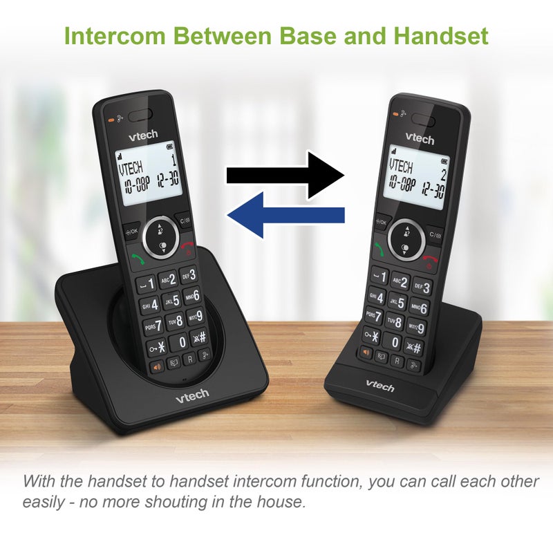 VTech ES2002 DECT Cordless Phone with Nuisance Call Blocker,Easy-to-Read Backlit Display,ECO Mode,Landline Phone with 18 Hours Talk-time,Volume Booster,Handsfree Speakerphone,Speed Dial,Trio Handset - Image 3