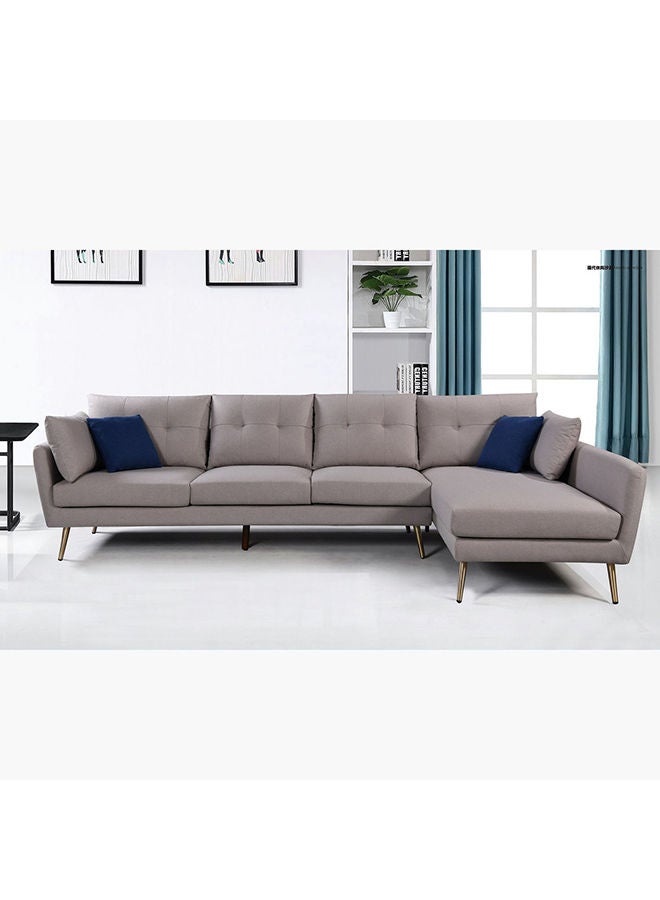 Home Box Waver 5-Seater Fabric Right Corner Sofa With 4 Cushions 86x91x215 cm - Image 1