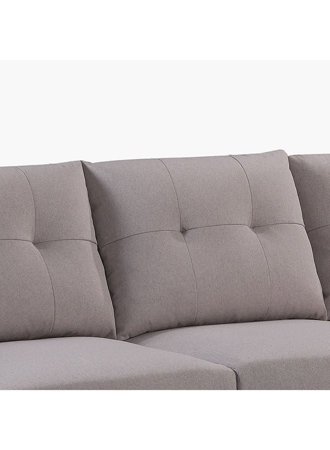 Home Box Waver 5-Seater Fabric Right Corner Sofa With 4 Cushions 86x91x215 cm - Image 5