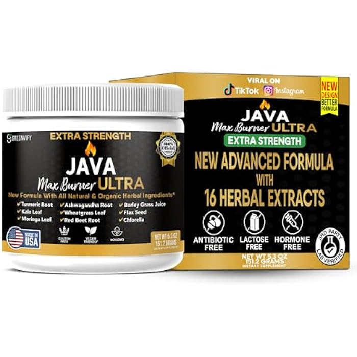 GREENVIFY Java Max Burner Ultra Extra Strength, Natural & Organic Herbal Ingredients, 5.3 oz (1) - Image 1