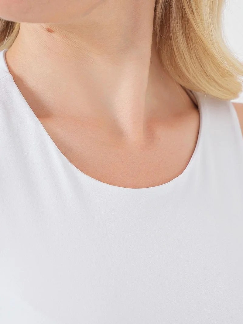 BIG DART BDART Fitted Sleeveless Crew Neck Bodysuit with Snap Closure