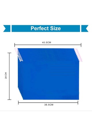 Hanging File Folders Pack of 10 Blue Suspension Files for Filing Cabinet Folders School Home Work Office Organization - view 2