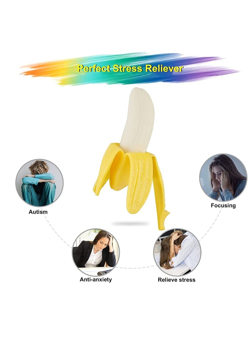 NIBEMINENT Squishy Toys Slow Rising Squeeze Toys, Super Soft Stress Relief Banana Party Favors for Kids Novelty Toy Birthday Gifts Boys Girls Adults - Image 5
