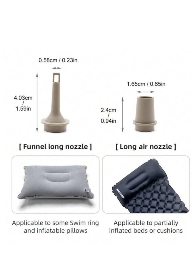 Portable multi-function air pump - safe and durable, smart lock anti-misstart, overheating protection, unique color is loved by young people. USB with 2-level brightness emergency light, tent hangin  - Image 2