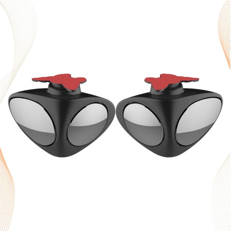 2pcs Car Blind Spot Mirrors Front Wheel Auto Rear View Mirror 360 Degree Adjustable Wide Angle Black Left Vehicle Safety Waterproof - Image 5