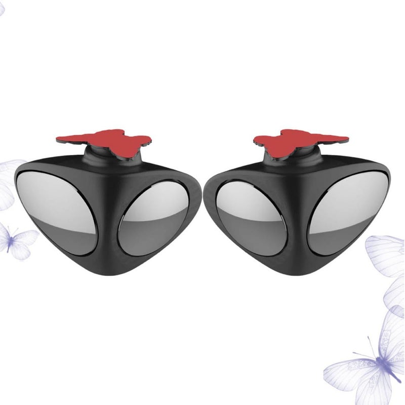 2pcs Car Blind Spot Mirrors Front Wheel Auto Rear View Mirror 360 Degree Adjustable Wide Angle Black Left Vehicle Safety Waterproof - Image 4