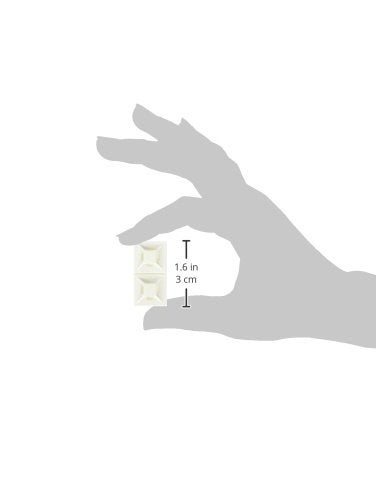 Panduit Abmm-A-D Cable Tie Mount  Adhesive Backed  4-Way  Abs  White (500-Pack) - Image 3