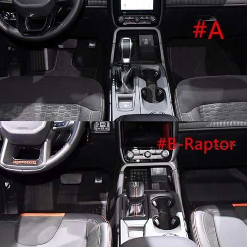 ZiWen Interior Trims Sport Gear Panel Center Console Cover Accessories for Ford Ranger Everest 2024 2025 (A) - Image 2