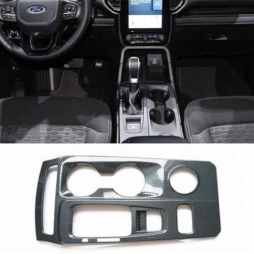 ZiWen Interior Trims Sport Gear Panel Center Console Cover Accessories for Ford Ranger Everest 2024 2025 (A) - Image 1