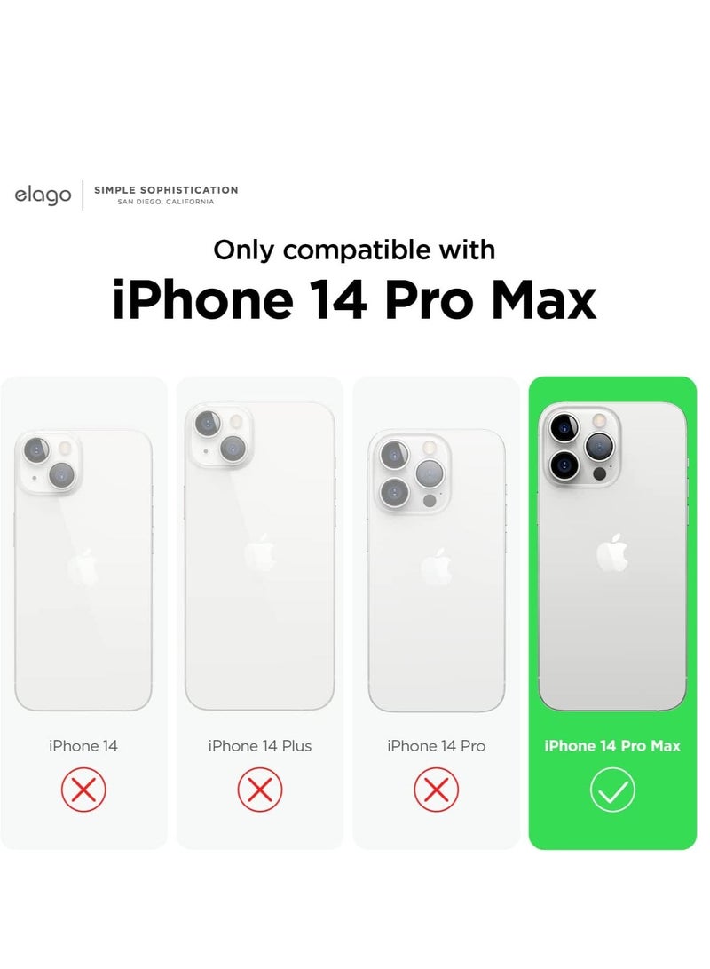 غطاء سيليكون لجهاز آيفون 14 برو ماكس مقاوم للصدمات متوافق مع ماغسيف - حجر - Image 2