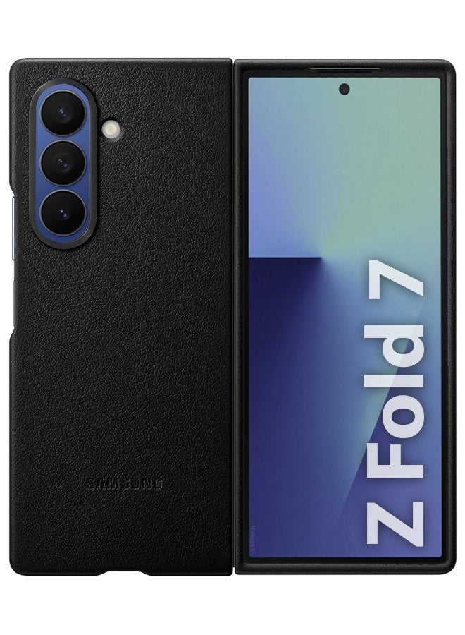 CATANES Leather Case Cover for Samsung Galaxy Z Fold 7, Kindsuit Case Slim and sleek - Black - Image 3