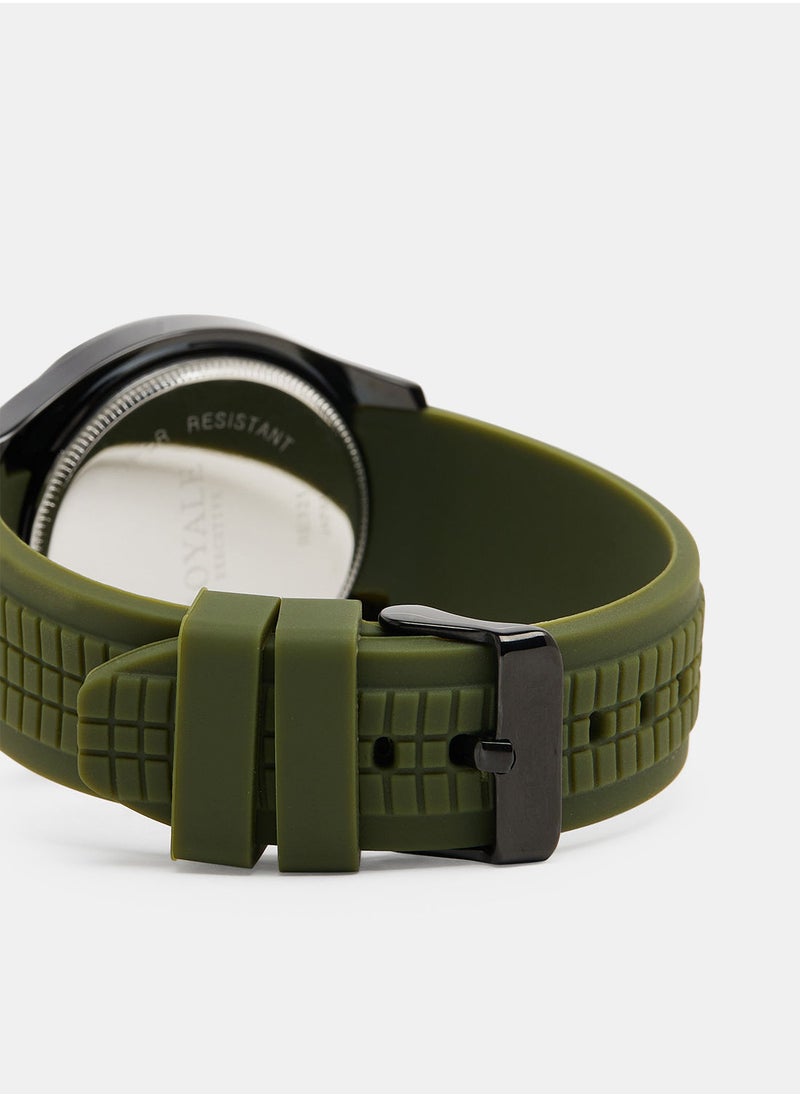 Royale Royale Executive Men's Classic Rubber Strap Watch  - Image 4