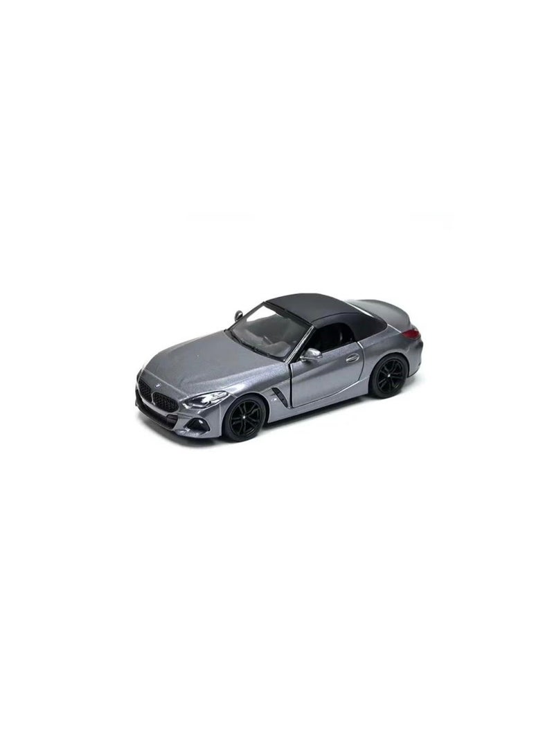Kinsmart 1:34 Scale Door Openable Pull Back Action BMW Z4 Convertible Diecast Metal Alloy Toy Car-Grey - Image 1