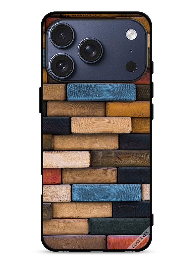 Covernex Apple iPhone 17 Pro Protective Case Cover Wooden Wall - Image 1