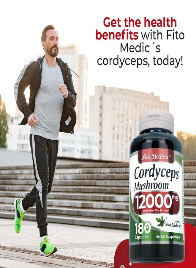 FITO MEDIC'S مختبر فيتو ميديك | فطر الكورديسيبس | 180 كبسولة | مستخلص فطر الكورديسيبس | امتصاص فائق - Image 2