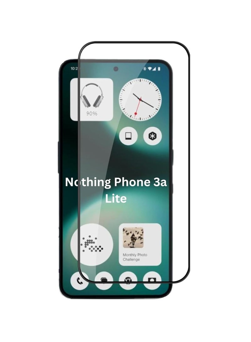 Screen Protector for Nothing Phone 3A Lite Tempered Glass Screen Protector 9H Hardness Anti Fingerprint Scratch Resistance for Nothing Phone 3A Lite - Image 3