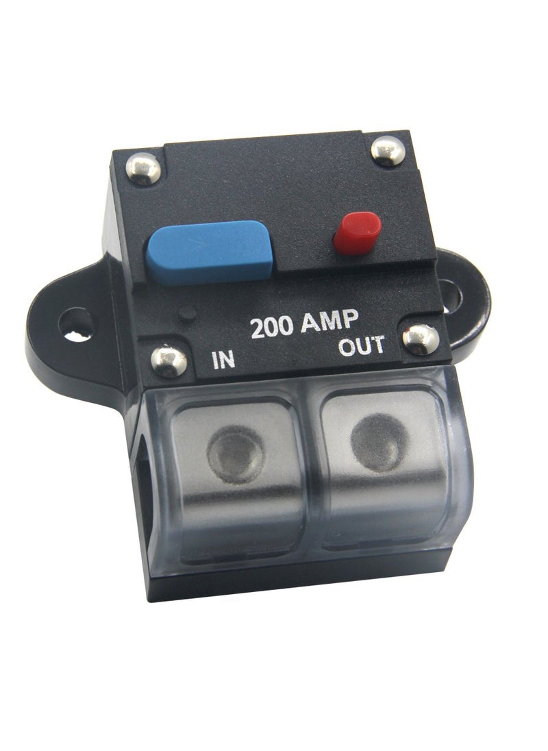 ZOOKOTO ZOOKOTO 12-24 Volt DC 200A Circuit Breaker, 0 or 4 Gauge Trolling Motor Auto Car Marine Boat Bike Stereo Audio Inline Fuse Holders Inverter 200A  - Image 1