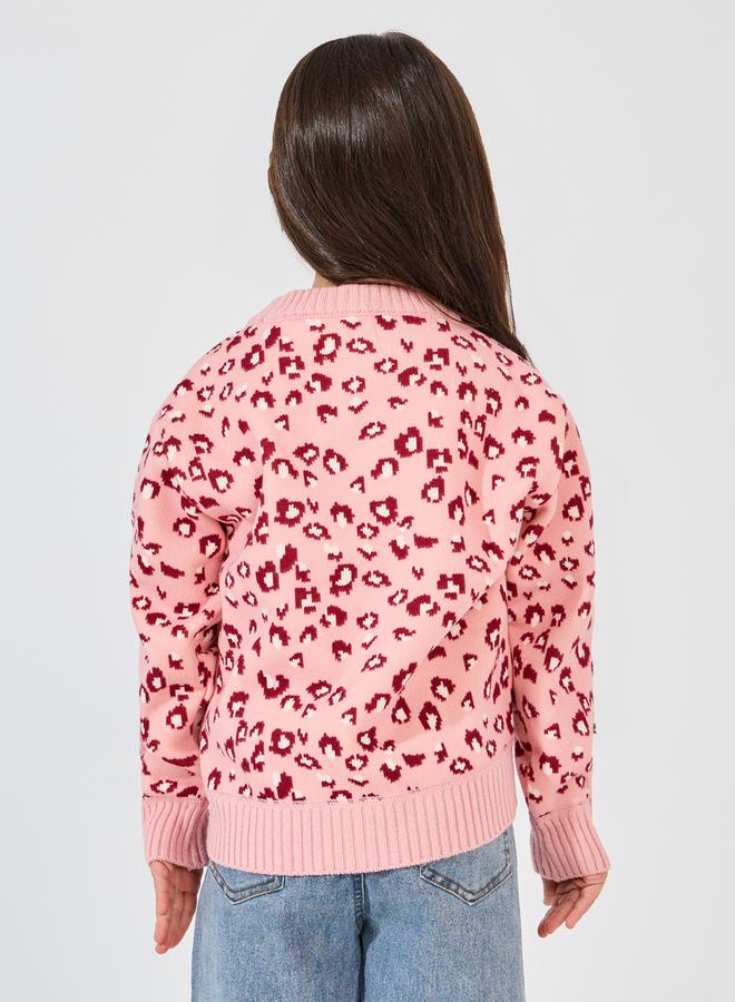 Styli Leopard Print Thermal Lined Sweater - Image 4
