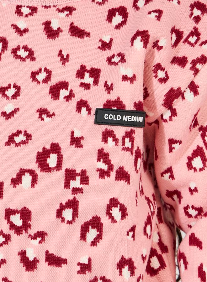 Styli Leopard Print Thermal Lined Sweater - Image 3