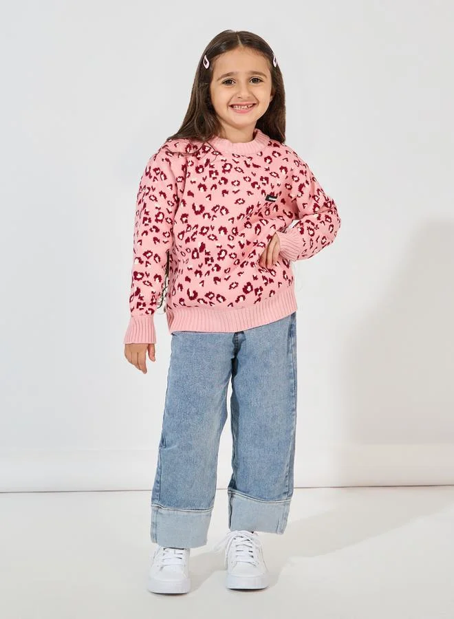 ستايلي سويتر مطبع بطبعة ليبوبارد