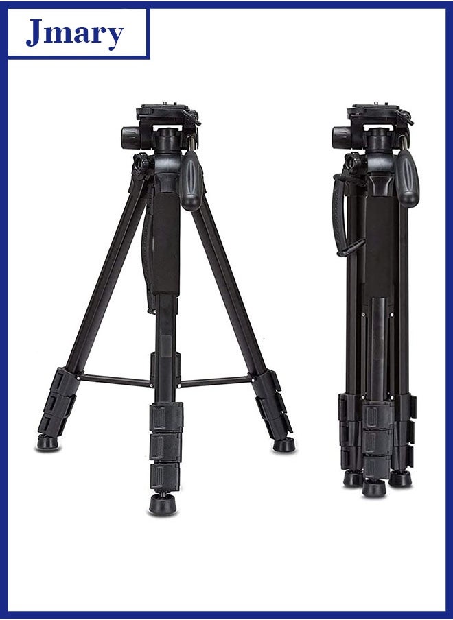 KP-2264 Professional Aluminium Tripod Monopod for All DSLR Cameras (Black)
