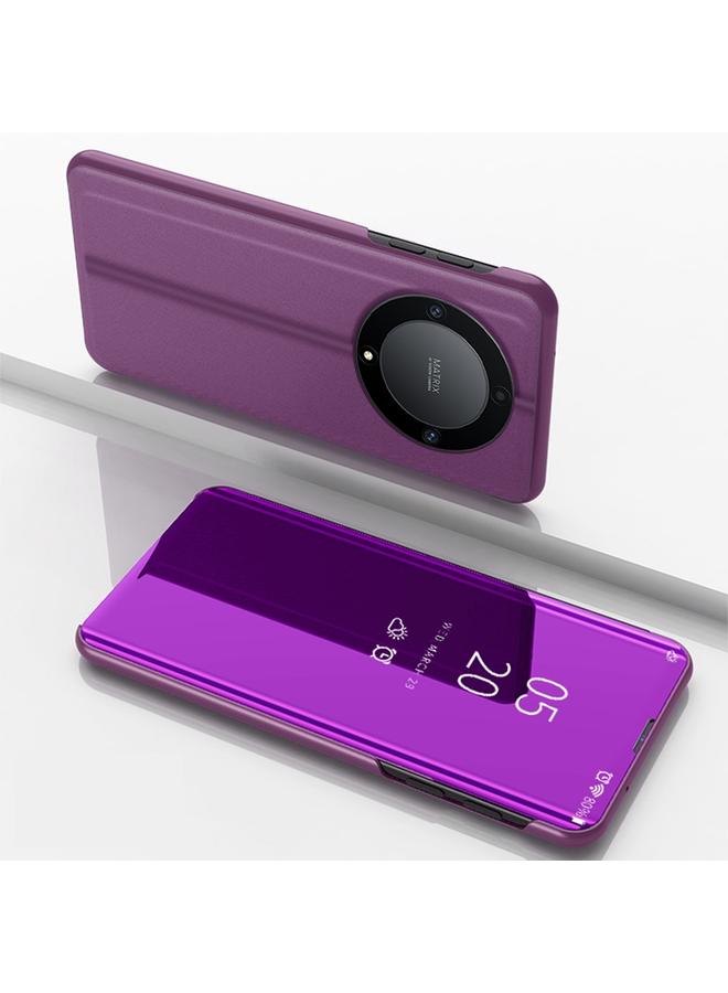 اس-توب جراب لهاتف Honor X9A، جراب جلدي أفقي قابل للطي مع حامل، مرآة مطلية - Image 1
