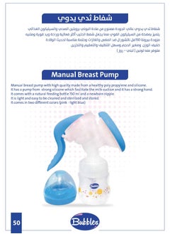 Bubbles Bubbles Manual Breast Pump Blue  - Image 2