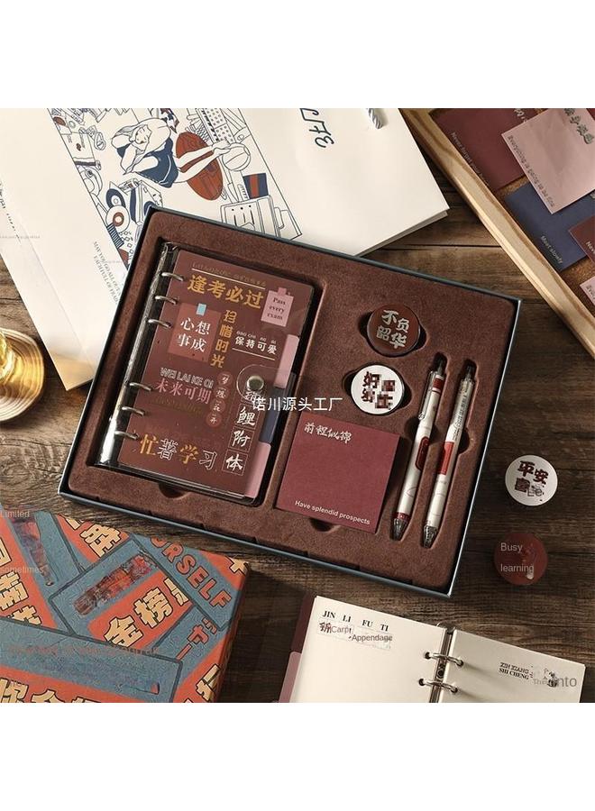 Bluejw 2024 Hand Account Book Suit Gift Box Hand Account Book Walking Stick Book Diary Supplies Stationery Book Loose Leaf Detachable - Image 3