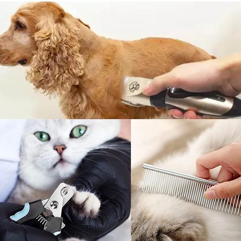 GUDDIES Dog Clippers Low Noise Professional Dog Grooming Clippers Rechargeable Cordless Quiet Dog Grooming Kit for Dogs Cats Pets Labrador- Husky-German Shepherd-Stanburned-Persian Cat - Image 4