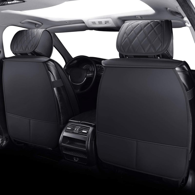 Aierxuan Full Set Waterproof Faux Leather Car Seat Covers for Universal Fit - Image 2