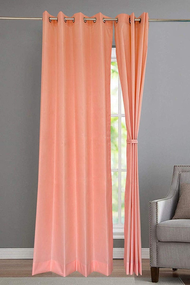 Duronet Waterproof Sun Blockage Top SS Eyelet Outdoor Indoor Use Curtains Pink 45X75FtPlasticPack of 2 CP512  - Image 2