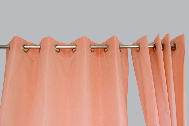 Duronet Waterproof Sun Blockage Top SS Eyelet Outdoor Indoor Use Curtains Pink 45X75FtPlasticPack of 2 CP512  - Image 3