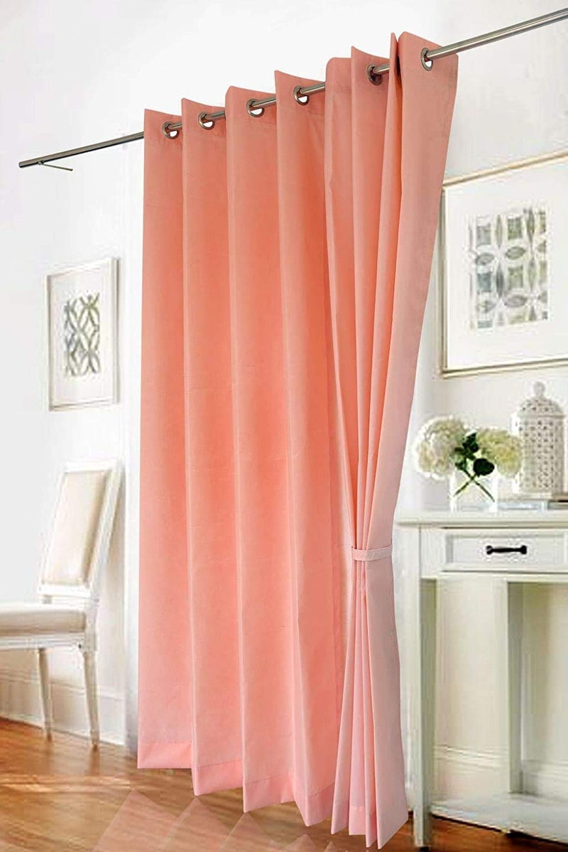 Duronet Waterproof Sun Blockage Top SS Eyelet Outdoor Indoor Use Curtains Pink 45X75FtPlasticPack of 2 CP512  - Image 1