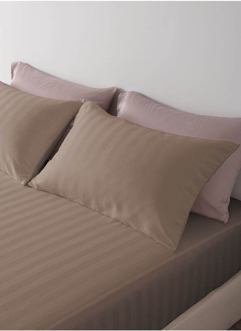 Single Microfiber Sheet Set,  Single Size 2 Pieces, Hotel Stripes Design - pzsku/ZE7A352F3E0161C0B3C3BZ/45/_/1712306192/3990933d-0576-4744-bd3a-938824a1d2f0