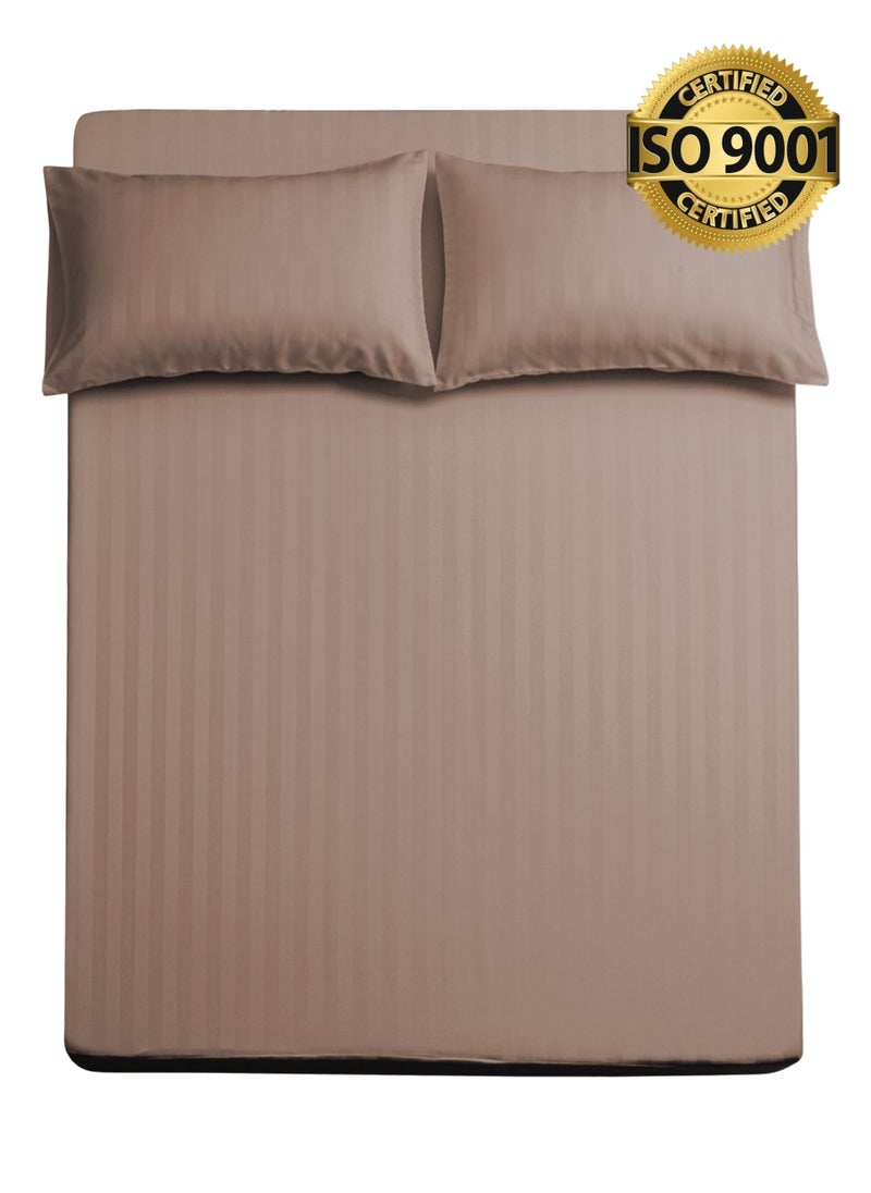 Single Microfiber Sheet Set,  Single Size 2 Pieces, Hotel Stripes Design - pzsku/ZE7A352F3E0161C0B3C3BZ/45/_/1739813044/e01b3730-ae25-458e-9ca3-078412c09980