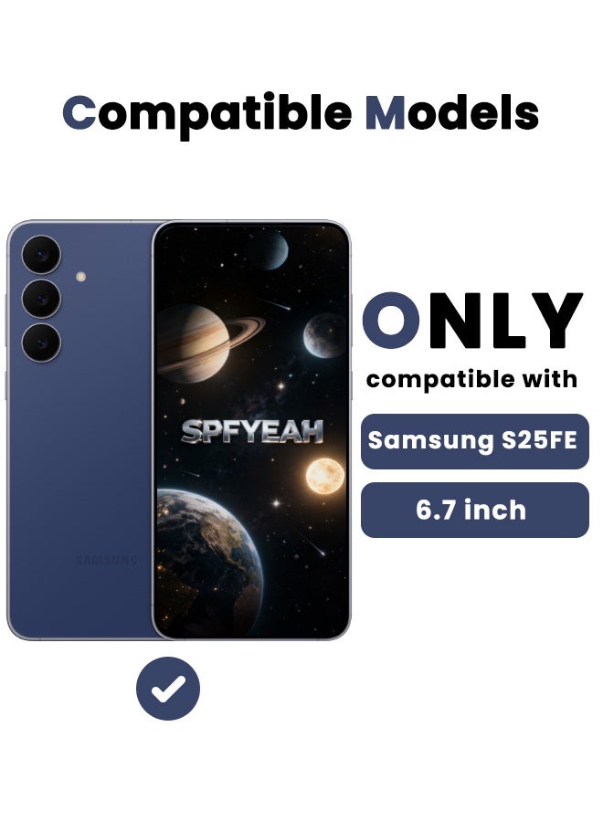 SPFYEAH [2+2 Pack] Samsung Galaxy S25 FE Privacy Screen Protector with Camera Lens Protector, [28° Anti-Spy][9H Hardness][Touch Sensitive][Anti Scratch][Bubble Free][Case Friendly] Protector Set for Samsung Galaxy S25 FE 6.7 inch (Boxed, 2+2 PCS) - Image 2