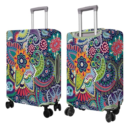 PtRug Travel Luggage Cover Suitcase Protector Fits 1832 Inch Wheel Covers PatternedTravel Related Items Flower Luggage Protector Elastic XL - Image 3