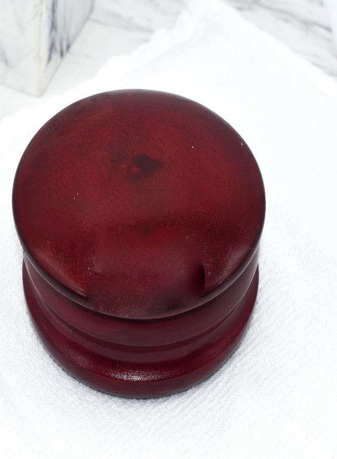 Parker Safety Razor Parker Genuine Dark Mango Wood Shaving Soap Bowl - High Lustre Finish - Image 4