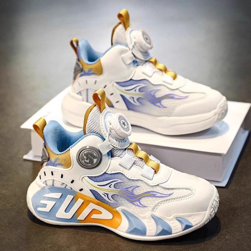 Hydrogen Running Co-Branded Kidsren''s Basketball Shoes for Boys 2025 New Spring and Summer Sports Running Shoes for Middle-Aged and Older Students - Image 3